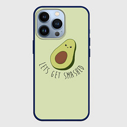 Чехол для iPhone 13 Pro Авокадо, цвет: 3D-тёмно-синий