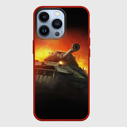 Чехол iPhone 13 Pro Tank / 3D-Красный – фото 1