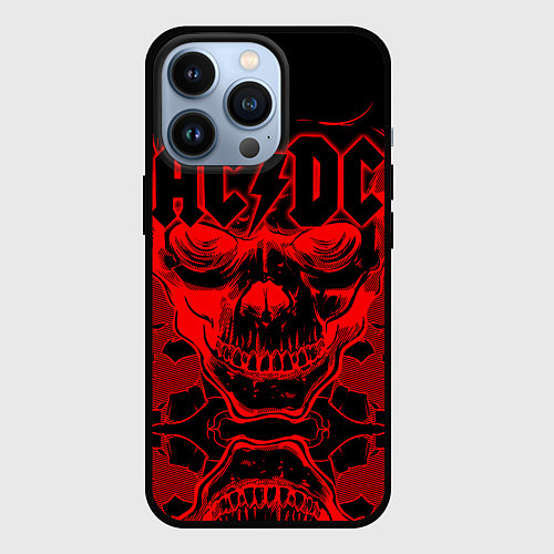 Чехол iPhone 13 Pro ACDC / 3D-Черный – фото 1