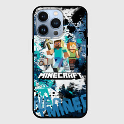 Чехол для iPhone 13 Pro Minecraft Майнкрафт, цвет: 3D-черный