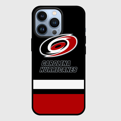Чехол iPhone 13 Pro Каролина Харрикейнз / 3D-Черный – фото 1