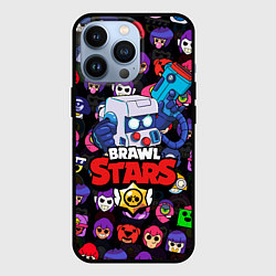 Чехол для iPhone 13 Pro BRAWL STARS 8-BIT, цвет: 3D-черный