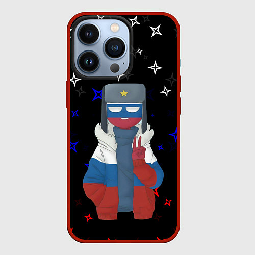 Чехол iPhone 13 Pro CountryHumans / 3D-Красный – фото 1