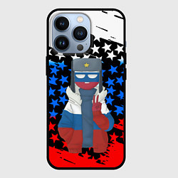 Чехол для iPhone 13 Pro CountryHumans, цвет: 3D-черный