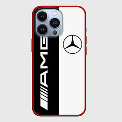 Чехол для iPhone 13 Pro MERCEDES AMG, цвет: 3D-красный