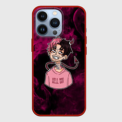 Чехол для iPhone 13 Pro LIL PEEP, цвет: 3D-красный