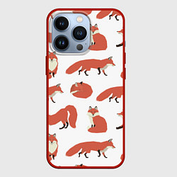 Чехол для iPhone 13 Pro Лисий хвост, цвет: 3D-красный