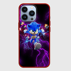 Чехол для iPhone 13 Pro SONIC, цвет: 3D-красный