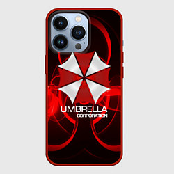 Чехол для iPhone 13 Pro Umbrella Corp, цвет: 3D-красный