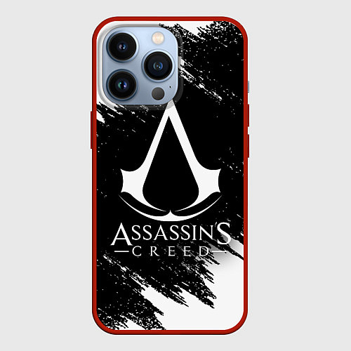 Чехол iPhone 13 Pro ASSASSINS CREED / 3D-Красный – фото 1