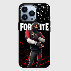 Чехол для iPhone 13 Pro FORTNITE IKONIK, цвет: 3D-черный