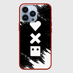 Чехол для iPhone 13 Pro LOVE DEATH ROBOTS LDR, цвет: 3D-красный