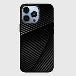 Чехол для iPhone 13 Pro МЕТАЛЛИЧЕСКИЕ ПОЛОСЫ, цвет: 3D-черный