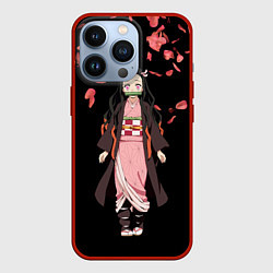 Чехол для iPhone 13 Pro Незуко, цвет: 3D-красный