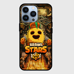 Чехол для iPhone 13 Pro Brawl Stars Robot Spike, цвет: 3D-черный