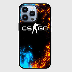 Чехол для iPhone 13 Pro CS GO, цвет: 3D-черный