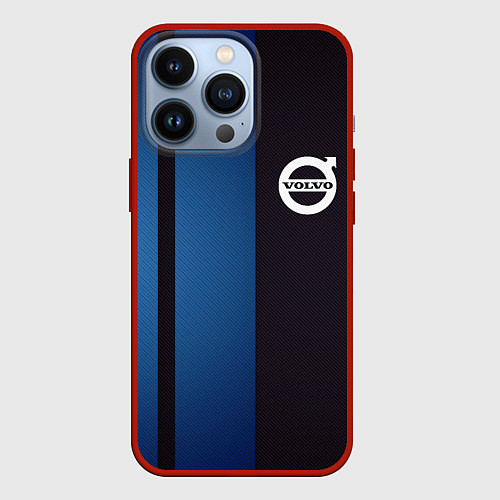 Чехол iPhone 13 Pro VOLVO / 3D-Красный – фото 1