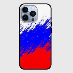 Чехол для iPhone 13 Pro Россия, цвет: 3D-черный