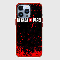 Чехол для iPhone 13 Pro La Casa de Papel спина Z, цвет: 3D-красный