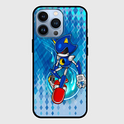 Чехол для iPhone 13 Pro Metal Sonic, цвет: 3D-черный