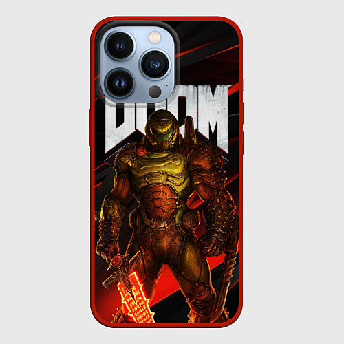 Чехол iPhone 13 Pro DOOM ETERNAL / 3D-Красный – фото 1
