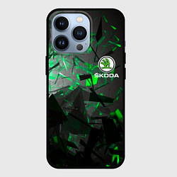 Чехол для iPhone 13 Pro SKODA, цвет: 3D-черный