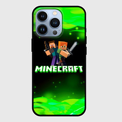 Чехол для iPhone 13 Pro Minecraft 1, цвет: 3D-черный