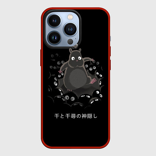 Чехол iPhone 13 Pro Унесенные призраками / 3D-Красный – фото 1