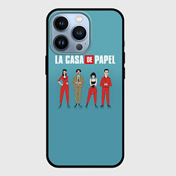 Чехол для iPhone 13 Pro БУМАЖНЫЙ ДОМ, цвет: 3D-черный