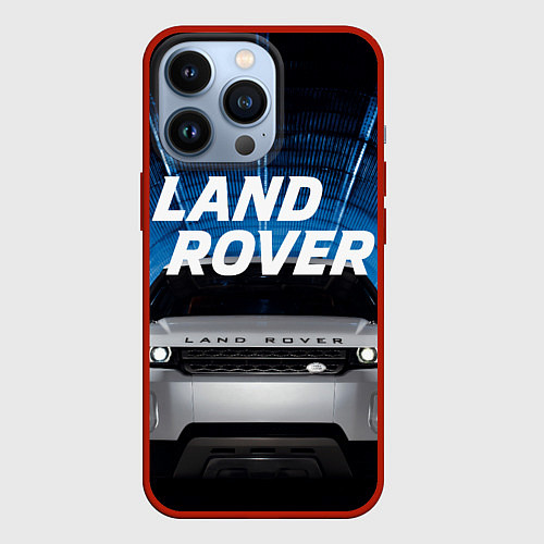 Чехол iPhone 13 Pro LAND ROVER / 3D-Красный – фото 1