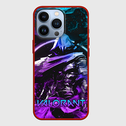 Чехол iPhone 13 Pro VALORANT OMEN / 3D-Красный – фото 1