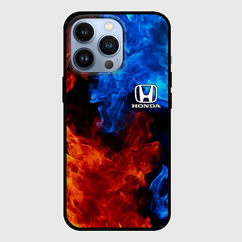 Чехол iPhone 13 Pro HONDA / 3D-Черный – фото 1