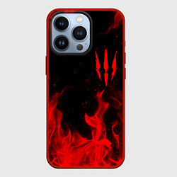 Чехол для iPhone 13 Pro ВЕДЬМАК 3 ГЕРАЛЬТ КОГОТЬ, цвет: 3D-красный
