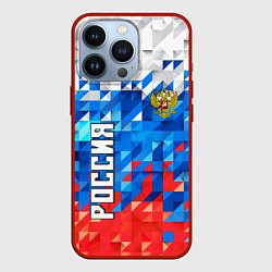 Чехол для iPhone 13 Pro RUSSIA SPORT, цвет: 3D-красный