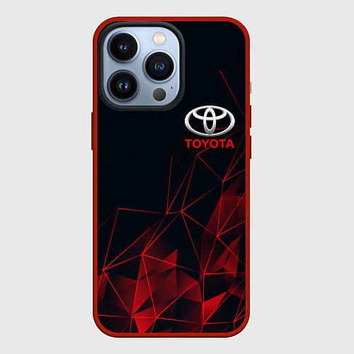 Чехол iPhone 13 Pro TOYOTA / 3D-Красный – фото 1