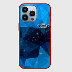 Чехол для iPhone 13 Pro FORD, цвет: 3D-красный