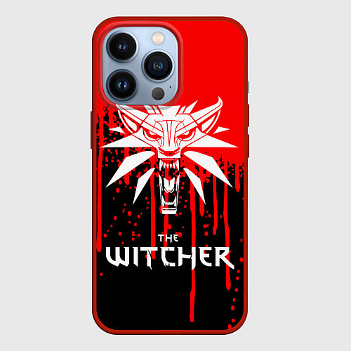 Чехол iPhone 13 Pro The Witcher / 3D-Красный – фото 1