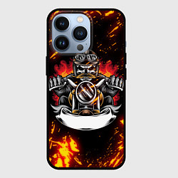 Чехол для iPhone 13 Pro Fire Biker Z, цвет: 3D-черный