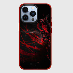 Чехол для iPhone 13 Pro DIGITAL 3D, цвет: 3D-красный