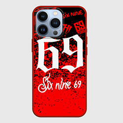 Чехол для iPhone 13 Pro 6ix9ine, цвет: 3D-красный