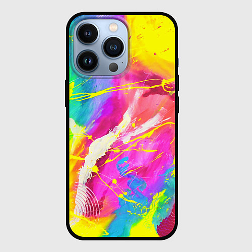 Чехол iPhone 13 Pro ТИ-ДАЙ / 3D-Черный – фото 1