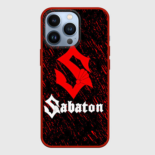 Чехол iPhone 13 Pro Sabaton / 3D-Красный – фото 1