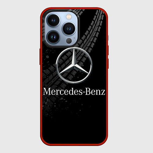 Чехол iPhone 13 Pro MERCEDES / 3D-Красный – фото 1