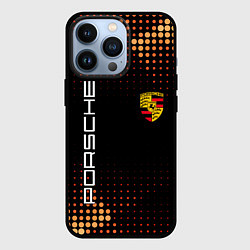 Чехол для iPhone 13 Pro PORSCHE, цвет: 3D-черный