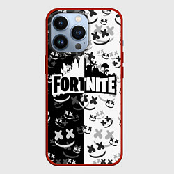 Чехол для iPhone 13 Pro FORTNITE MARSHMELLO, цвет: 3D-красный