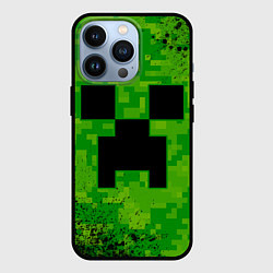 Чехол для iPhone 13 Pro MINECRAFT МАЙНКРАФТ, цвет: 3D-черный