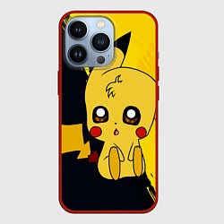 Чехол для iPhone 13 Pro ПикачуPikachu, цвет: 3D-красный