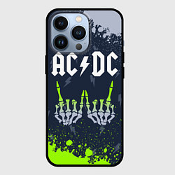 Чехол для iPhone 13 Pro AC DС, цвет: 3D-черный