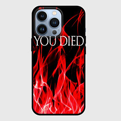 Чехол для iPhone 13 Pro YOU DIED, цвет: 3D-черный