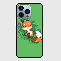 Чехол для iPhone 13 Pro Удачливый лис, цвет: 3D-черный